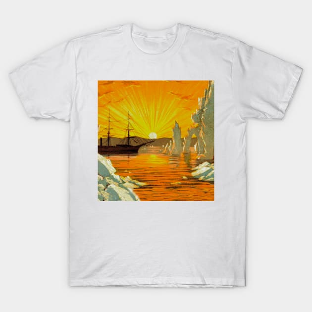 Reddish sunset on the high seas T-Shirt by Marccelus